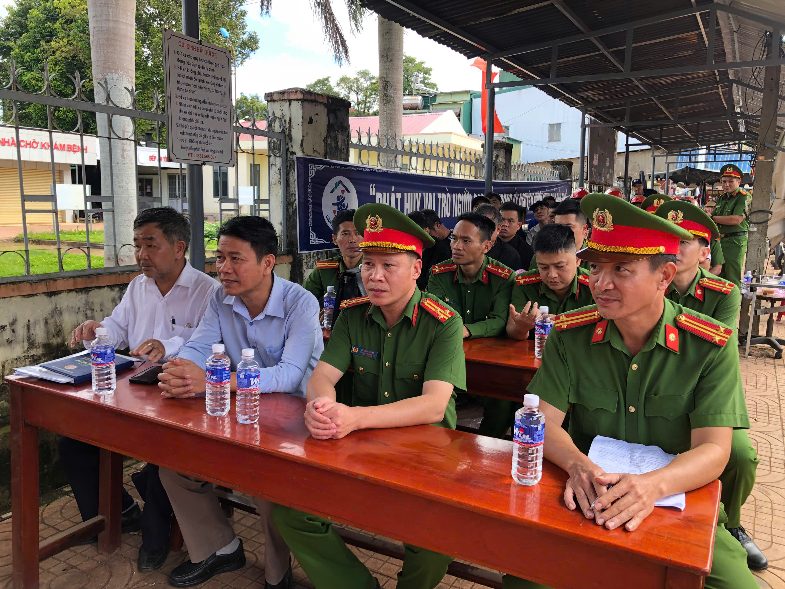 các đại biểu tham gia diễn tập